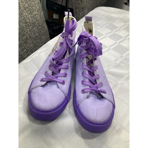 Women's Harry Potter Ground Up High-Top Sneakers Shoes SIZE 8 (Used) Purple - Picture 3 of 9